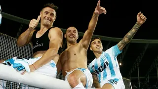 El emotivo homenaje a Marcelo Díaz durante la celebración del título de Racing