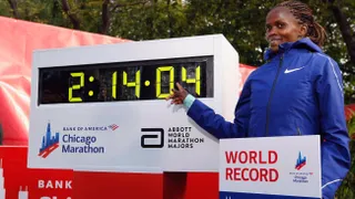 La keniana Brigid Kosgei batió el récord mundial de maratón