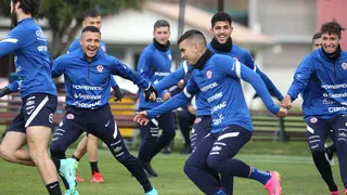 La Roja vivió su última práctica en “Juan Pinto Durán”