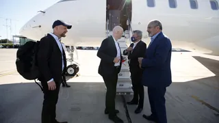 Gianni Infantino dejó Chile y emprendió rumbo a Argentina