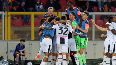 Udinese salió de zona de descenso con un vital triunfo sobre Lecce