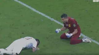 Arquero brasileño se burló de Ever Banega por errar decisivo penal en la Copa de Arabia Saudita