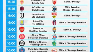 Partidos de hoy, martes 22 de octubre: Horarios y cómo ver fútbol en vivo