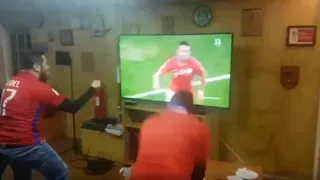 Así vibraron en la Antártica con el penal de Alexis que le dio el triunfo a la Roja sobre Colombia