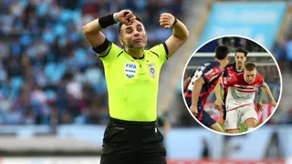 Piero Maza provocó un polémico final en duelo de los octavos de final de la Copa Libertadores