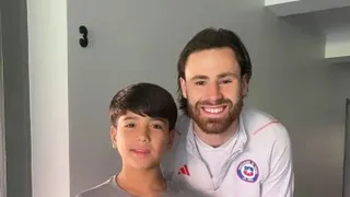 Diego Sánchez visitó a los seleccionados chilenos