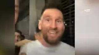 ¡Locura por Messi! Hinchas se agolparon en restaurante de Buenos Aires para ver a su ídolo