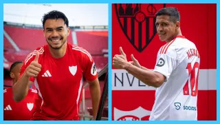 El emotivo reencuentro de Gabriel Suazo con Alexis Sánchez en Sevilla