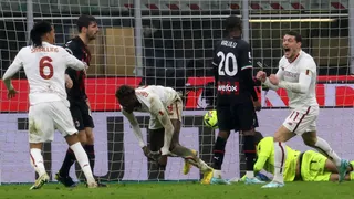 ¡Frenético final! Roma igualó ante Milan en San Siro con dos goles en los últimos minutos