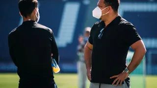 Ronaldo dejó atrás la cuarentena y presenció práctica de Real Valladolid