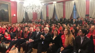 Presidente Piñera recibió a delegación del Team Chile tras histórica actuación en los Odesur