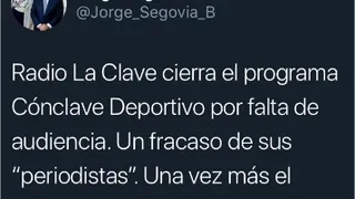 Jorge Segovia se burló del cierre del programa deportivo radial con ácido comentario