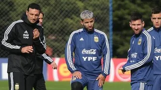 Sergio Agüero sufrió lesión y entrenó diferenciado en Argentina