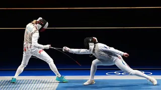 La joven esgrimista Katina Proestakis batalló, pero no logró avanzar en Tokio 2020