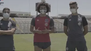 Maximiliano Falcón, Pablo Solari e Ignacio Jara enviaron saludo de fin de año a los colocolinos