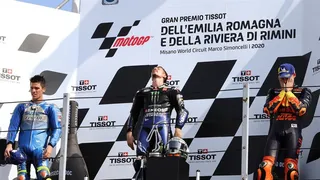 Viñales, Mir y Espargaró: El podio español que dominó el GP de la Emilia Romagna en el MotoGP