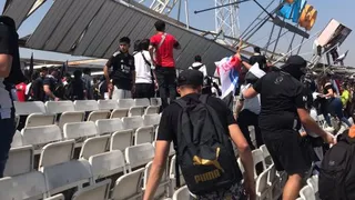 Los estragos que dejó el colapso en el sector Cordillera del Estadio Monumental