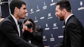 Lionel Messi y Carlos Alcaraz compartieron en la ceremonia de premios Laureus
