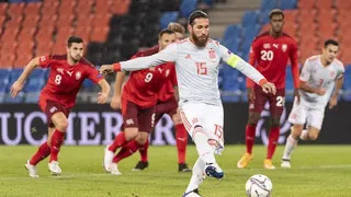 Sergio Ramos falló dos penales en agónico empate de España ante Suiza en la Nations League