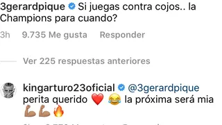 Gerard Piqué a Arturo Vidal: “Juegas contra cojos, ¿y la Champions cuándo?”
