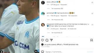 El gesto de Alexis Sánchez en Instagram que provocó la reacción de los hinchas de Olympique