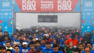 Masiva asistencia tuvo Corrida Santiago 2023 a sólo 500 días de los Juegos Panamericanos