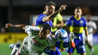 ¿Era penal? La mano de Joao Miranda que reclamó todo Everton ante Sao Paulo