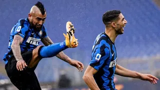 Achraf Hakimi marcó un golazo en el empate entre AS Roma e Inter de Milán